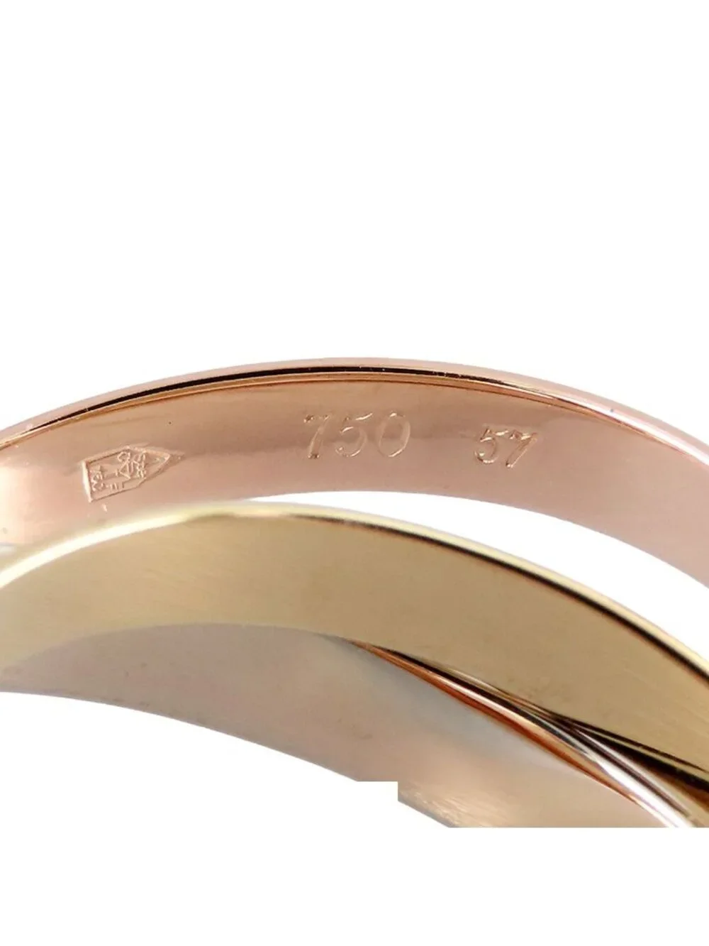 Cartier Trinity Ring Three Color Gold MM Classic